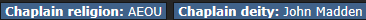 placeholder religion to be used until I can think of something better, and to help appeal the permaban.